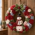 thumbnail image 5 of 3D Fabric Poke Wreath DIY Kit, Christmas Poke Art Craft Kit for Adults & Beginners, Holiday Fabric Wreath Making Kit, Handmade Hanging Ornament for Front Door Wall Christmas Home Decor & Gift, 5 of 6