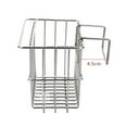 thumbnail image 4 of Cesta de almacenamiento de acero inoxidable para fregadero de cocina, organizador colgante, escurridor para paño de limpieza, cepillo y esponja., 4 of 5