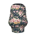 thumbnail image 2 of Haiem Vintage Floral Baby Nursing Cover & Nursing Poncho - Multi Use Cover for Baby Car Seat Canopy, Stroller Cover, 360°Full Privacy Breastfeeding Coverage, 2 of 9