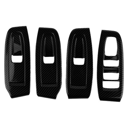 

4Pcs Carbon Fiber Look Switch Button Decoration For Outback 2021-2022
