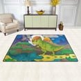 thumbnail image 3 of Coolnut 31x 20 Inch Area Rug, Carpet Cute Dinosaurs Doormat for Hardwood Floor Entrance Living Room Bedroom 2'7" x 1'8", 3 of 6