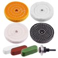 thumbnail image 2 of EIMELI Polishing Wheel 4 Inch Wear Resistant Reusable Buffing Wheel Professional Polishing Accessories Kit with Polish Compound for Wood Plastic Metal Ceramic Glass, 2 of 10
