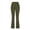 Army Green, variant on ABATAB Plus Size ell ottom Office Pants for Women Casual Summer Dress Pants Elastic Waisted Fashion Yoga Work Flare Pants with Pockets