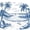 Blue, variant on jejeloiu Ocean Sketch Shark Twin Sheets,Bubbly Ocean Background Bedding For Boys,Blue White,3pcs,1 Fitted Sheet and 1 Pillowcase
