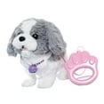thumbnail image 3 of Juguete eléctrico para perro que camina con correa para niños, cachorro musical que mueve cola, cachorro cantando simulado, mascota electrónica Blanco Gris, 3 of 8