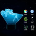 thumbnail image 5 of HIBIBUD 3D Illusion Gun Night Light - Remote Control,Dimmer,16 Colors Changing - USB&Battery Powered - Cool Stuff for Your Room - Gift for Gamer,Gaming Decor for Boys Room, 5 of 7