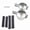 Black/Silver, variant on 2pcs Motor Turn Signal Light Spotlight Mount Bracket Tube Clamp Mount Kit