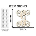 thumbnail image 2 of Unfinished Wood Monogram G Shape - Craft - up to 46" DIY 36" / 3/4", 2 of 3