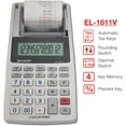 thumbnail image 3 of Sharp EL-1611V 12-Digit LCD Display & 2-Color Printer Printing Calculator, Black/Red, 3 of 8