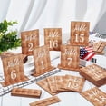 thumbnail image 1 of Wooden Table Number Plates Wedding Decoration Banquet Wooden Plates Restaurant Decoration Decorations Wedding Party Photo Props, 1 of 9