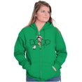 thumbnail image 4 of Santa Betty Boop Christmas Lights Zip Hoodie Sweatshirt Women Brisco Brands S, 4 of 6