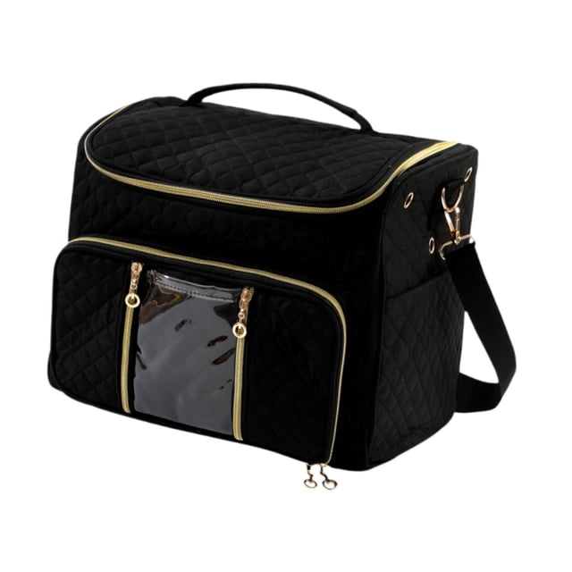 HILABEE Sac de Rangement pour Fil Ménager Sac de Rangement Portable Organisateur de Fil Noir