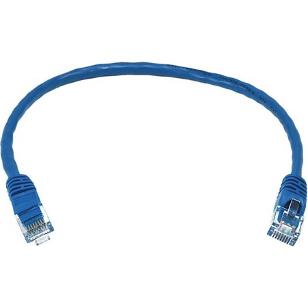 Cat6 24AWG UTP Ethernet Network Patch Cable, 1ft Blue