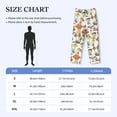 thumbnail image 4 of Picia Mushrooms Mens Soft Woven Cotton Elastic Waistband Sleep Pajama Pant Lounge Sleep Pant With Pockets And Drawstring-X-Large, 4 of 9