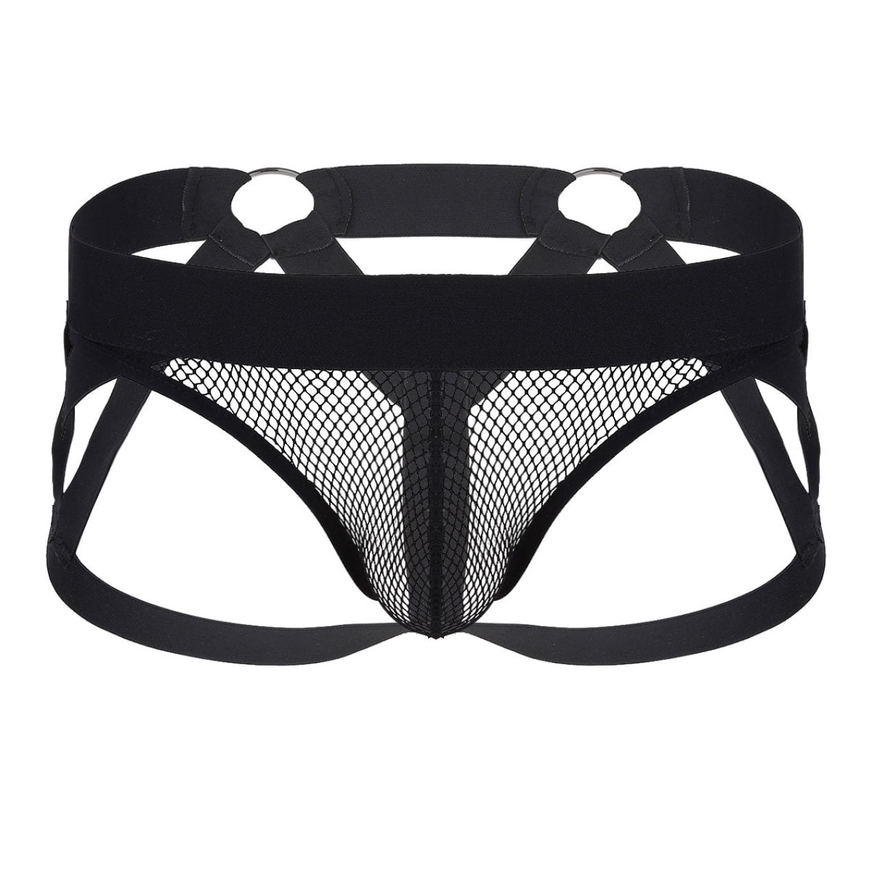 iEFiEL Men's G-string Fishnet Bulge Pouch Open Back Briefs Underwear ...