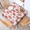 thumbnail image 2 of Strawberry Plants Fruit Flower Square Tablecloth,Waterproof Square Table Cover,Wipeable Spillproof Washable Table Cover for Home Kitchen Party Decor 42"X42"(107x107cm), 2 of 6