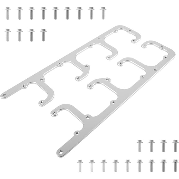 5.3L LS Square Coil Brackets Valve Cover For 12558693 D581 D514A D510C LSX Swap