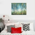 thumbnail image 4 of Nawypu Wall Art Decor Green View White Birch Forest Canvas Painting Nature Plant Picture Wildlife Trees Landscape Artwork Home Living Room Bedroom Office Wall Decoration Wall Art, 4 of 4