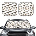 thumbnail image 2 of Balery Cow Parasol para parabrisas de coche de 2 piezas | Parasol plegable para parabrisas delantero de coche para la mayoría de sedanes-Medium, 2 of 6