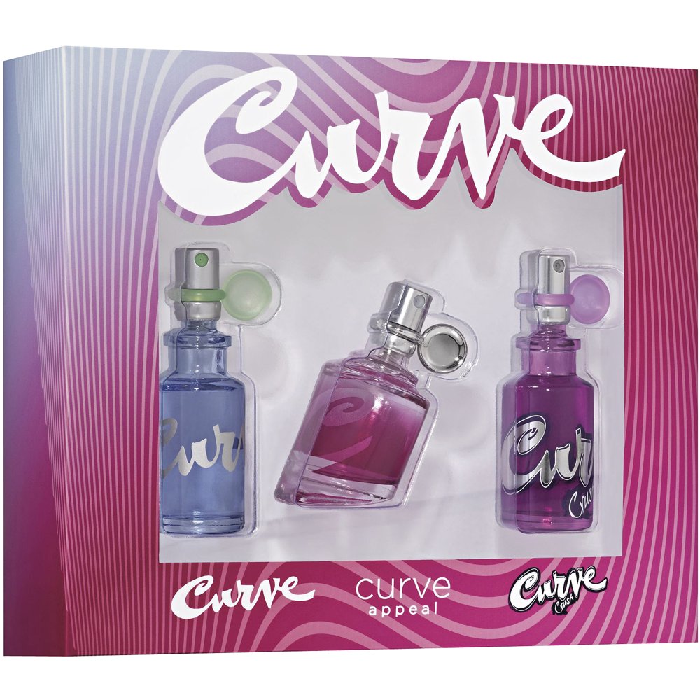 Curve/Curve Crush/Curve Appeal Fragrance Gift Set, 3 pc