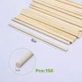 HMPEAIIY Wood Sticks For Crafting,Unfinished Natural Hardwood Sticks