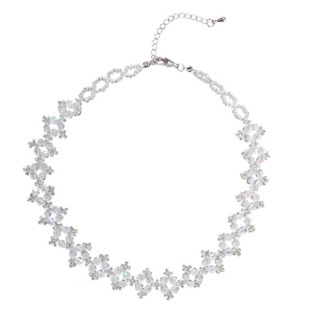 Mujer colgante colgante brillo gargantilla collar cadena cuello boda joyería de moda