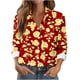 thumbnail image 3 of TaTaai Women Casual Button Down Long Sleeve Shirt Collared Printed Blouse Ladies Weekend Vacation Outdoor Wear Soft Breathable No Fading Machine Washable Comfortable Top Gift, 3 of 6
