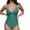 Green, variant on Supportive Swimsuit: Full Coverage Swimwear with Built-in Bra,Ideal for Large Bust and Post-Surgery Summer Wear,Black,L