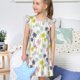 thumbnail image 4 of Balery Hawaiian Coconut Tree Camisón de princesa para niñas, pijama de algodón con mangas abullonadas, suave y bonito.-Medium, 4 of 6
