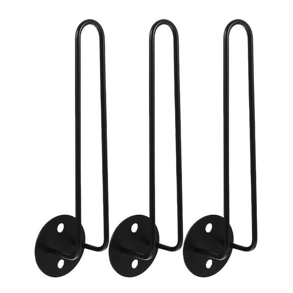 ifundom 1Set Wall Mounted Baseball Hat Rack Black Metal for Store and Home Use