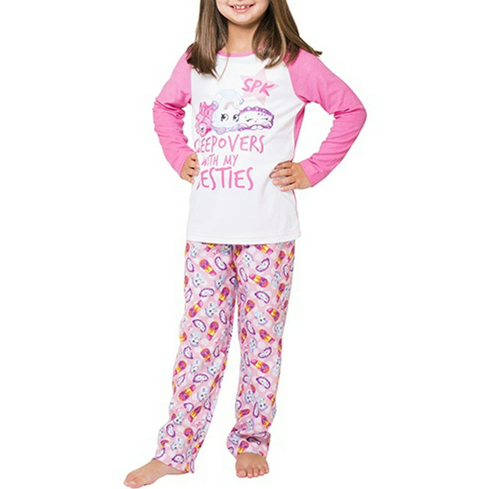 Shopkins - Girls Sleepover Besties Pajama Set - Walmart.com - Walmart.com