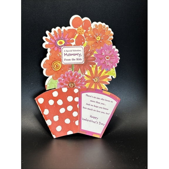 Happy Valentine's Day Mommy from Kids Greeting Card w/Envelope