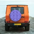 thumbnail image 6 of Pofeuu Purple Snowflake Elegance Print Spare Tire Wheel Cover for Car Truck SUV Camper Universal Fit Spare Tire Cover RV Spare Tire Covers-17 inch, 6 of 6