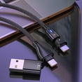 thumbnail image 4 of 180-degree Bending Data Cable PD60W Low Power Consumption Fast Charging Cable A+C to C Two-in-one Data Cable with Fast Transmission LED Indicator for Mobile Phone Notebook, 4 of 10