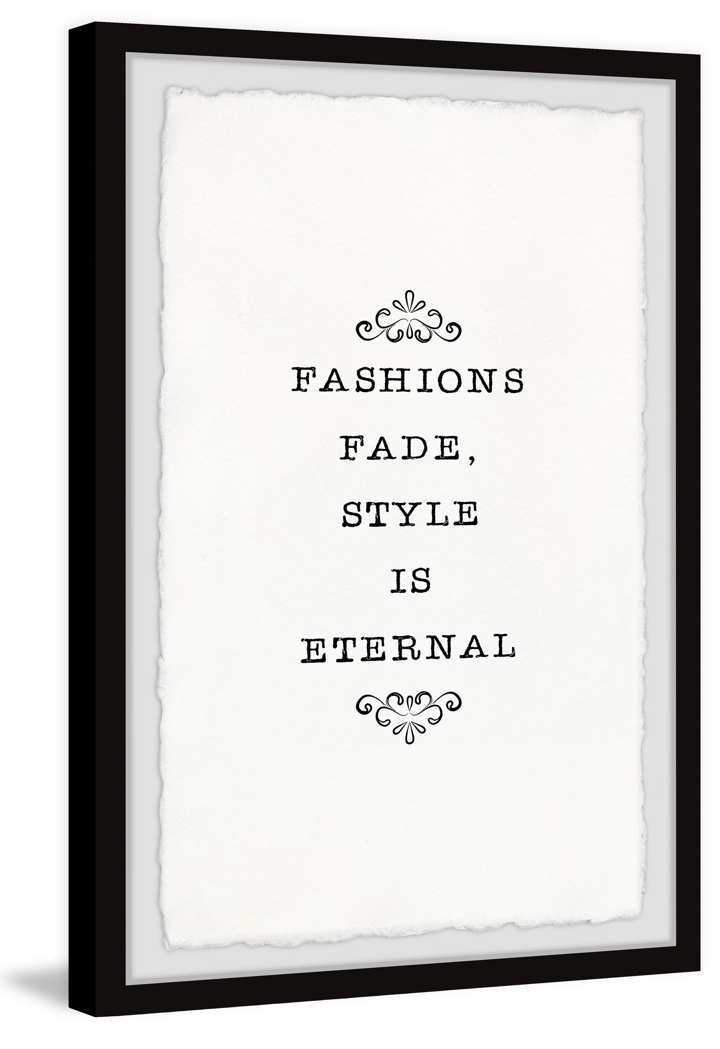 Marmont Hill Style Is Eternal Framed Wall Art