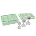 thumbnail image 4 of Lolynie Novelty Ice Cube Tray Silicone - Fun Shape Mold For Diy Cake Chocolate Candy Light Green, 4 of 4