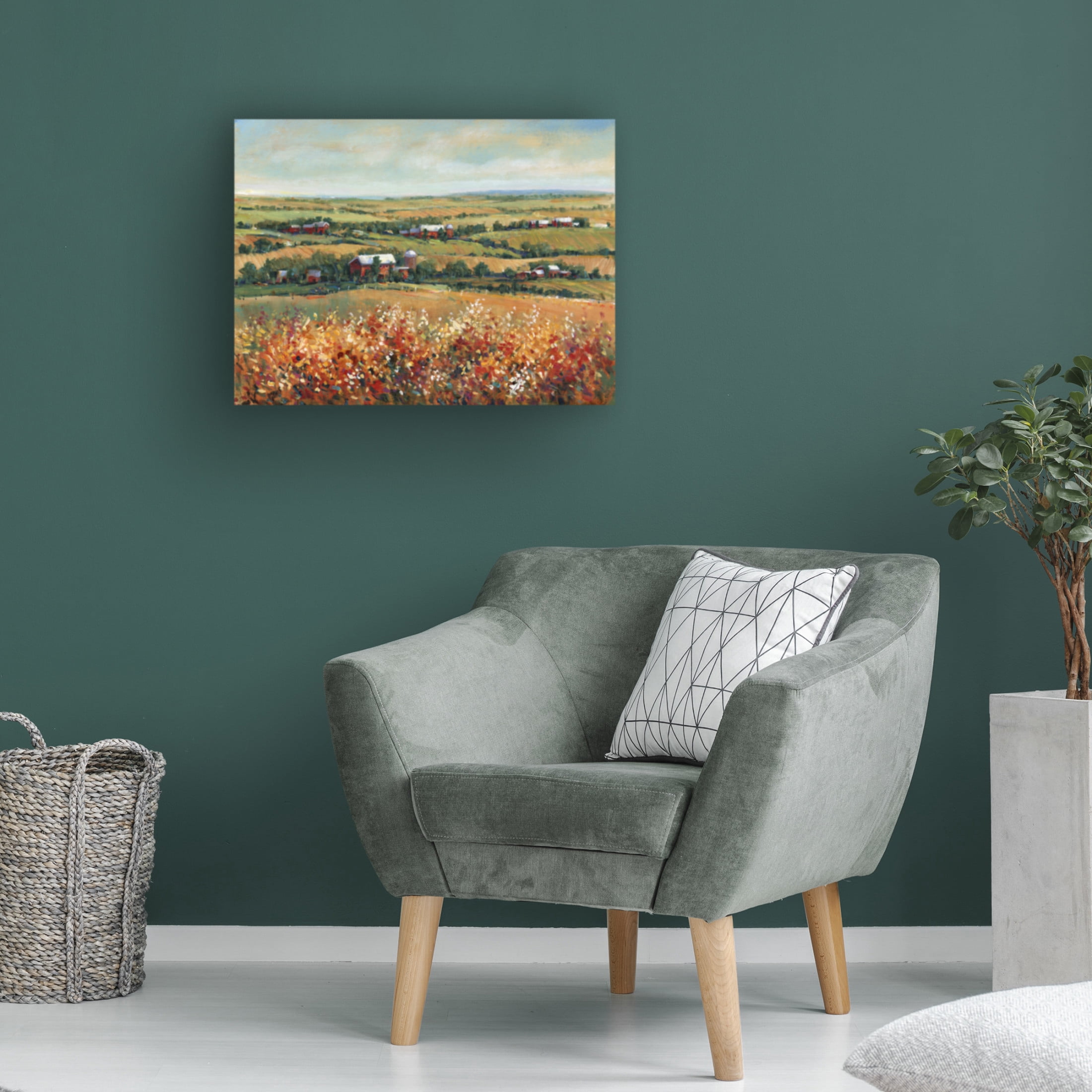 Trademark Fine Art Tim OToole  Rural Open Landscape I Canvas Wall Art