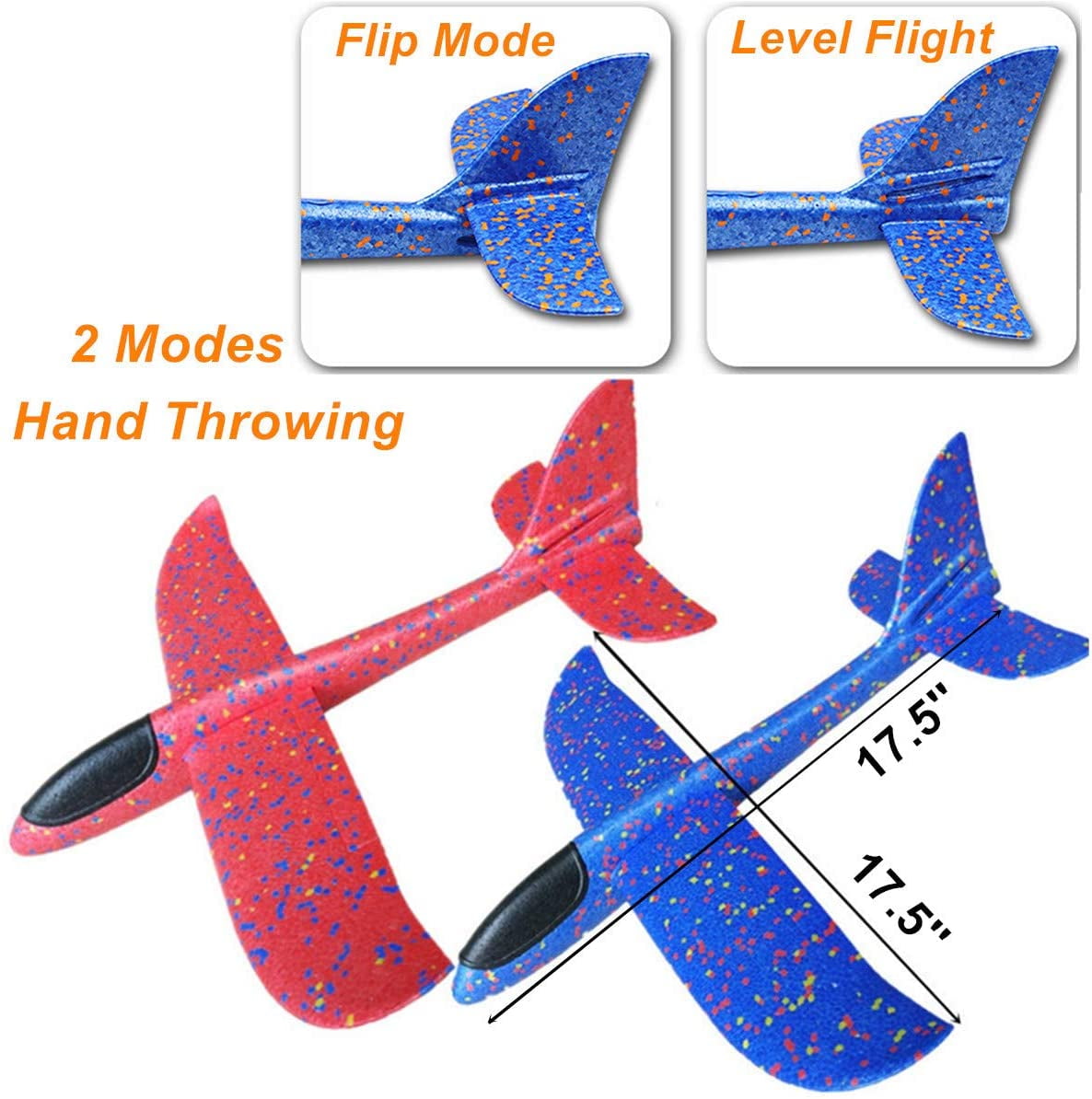 Flight Mode EEP Manual Inertia Airplane Durable Aircraft for Kids Ourdoor Sports Toy Set N//Y Foam Aircraft Model,Throwing Foam Glider Plane