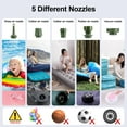 thumbnail image 3 of Portable Air Pump for Inflatables,Electric Ultra-Mini Pump Tiny Pump,2400mAh Rechargeable Inflate Deflate Pump with Camping Light for Pool Floats,Air Mattress,Sleeping Pads,Vacuum Storage Bags,Green, 3 of 7
