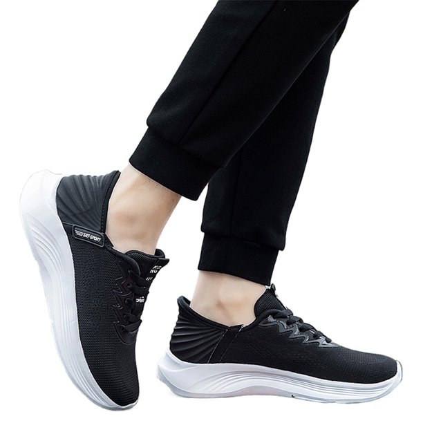 Zapatos Sin Cordones para Hombre Zapatos Deportivos para para Viajes Al Aire Libre (42 Blanco)