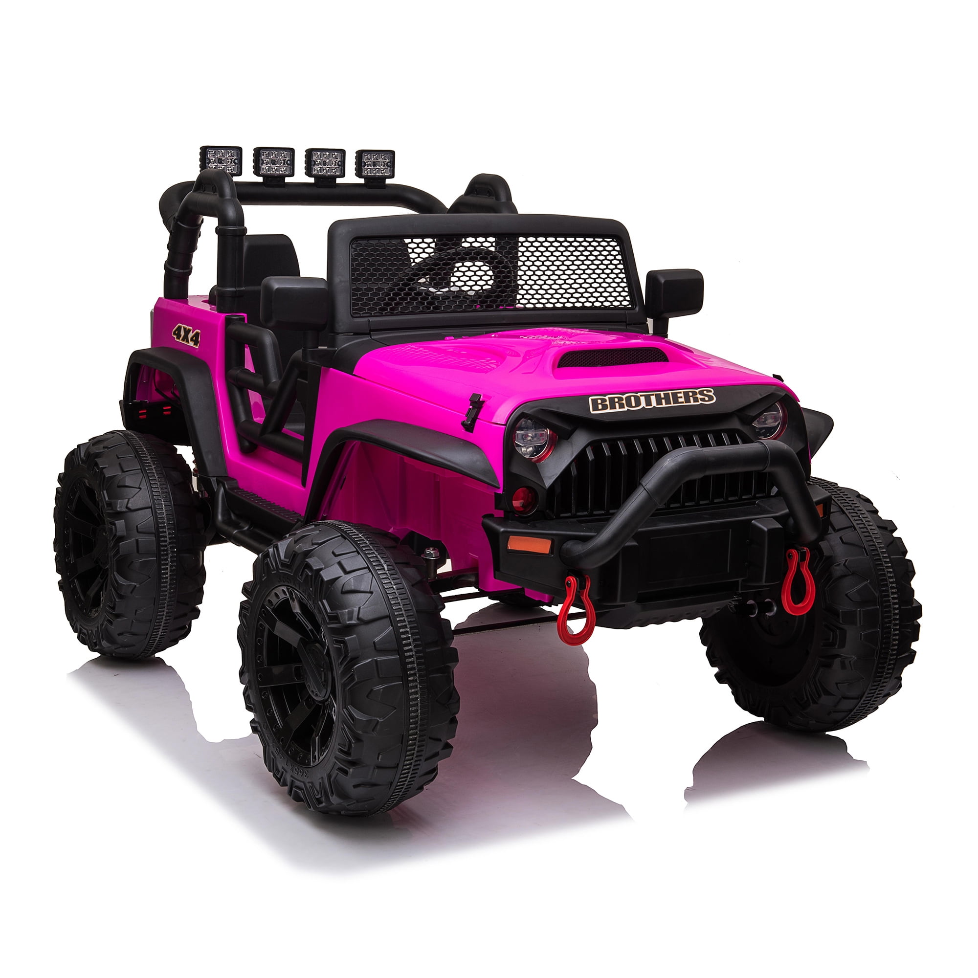 CIPACHO 24V Double Drive Children Ride On Truck Car for Kids with Parent Remote Control, Electron Assisted Steering Wheel, Music Board, Bluetooth, MP3, Pink CIPACHO 24V Double Drive Children Ride On Truck Car for Kids with Parent Remote Control, Electron Assisted Steering Wheel, Music Board, Bluetooth, MP3, Pink