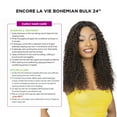 thumbnail image 4 of Ebo Human Hair Blend Braids Encore La Vie Bohemian Bulk 24" Inch ( 1 Jet Black ), 4 of 5