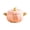 C*15.5x10cm, variant on Pumpkin Shaped Ceramic Casserole Dish with Lid and Double Handles, Oven Safe Soup Bowl for Thanksgiving Halloween and Fall Decor
