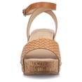 thumbnail image 6 of Journee Women's Vanessa Open Toe Platform Clog Heels, 6 of 9