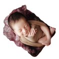 thumbnail image 2 of Zeroest Recién Nacido Fotografía Estiramiento Envoltura Niño Niña Bebé Envolturas Fotografía Accesorios Bebé Foto Prop Estiramiento Manta para Bebé (Bronceado), 2 of 5