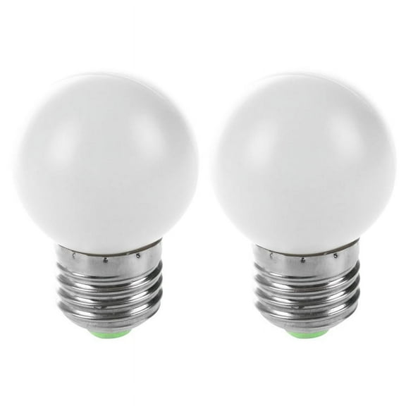 2X E27 LED Light White Bulb Plastic Bulb (0.5W Power, White)