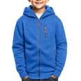 thumbnail image 2 of LIaqionyy Boys Cargo Hoodie Jackets Full Zip Long Sleeve Sweatshirt Activewear Fall Winter Outwear with Pockets, 2 of 8