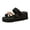 Gold, variant on Sparkly Rhinestones Pearl Platform Wedge Sandals for Women 2026 Beach Summer Bling Flower Memory Foam Chunky Flip Flops Comfortable Walking Dressy Slides Vacation Black Size 7.5