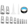 thumbnail image 1 of OULII 17Pcs Stainless Steel Caulking Tool Kit for Sealing Uneven Surfaces in Home Improvement, 1 of 8