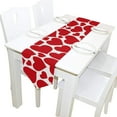 thumbnail image 5 of Coolnut 13"x70" Table Runner, Red Hearts On White Washable Table Cloth Runner for Holiday Home Wedding Table Top Decoration, 5 of 5